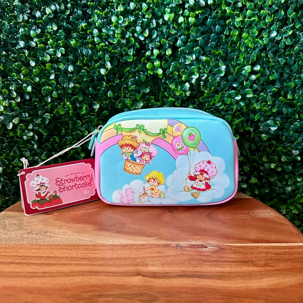 Loungefly Strawberry Shortcake Rainbow Strawberry & Friends Cosmetic Bag